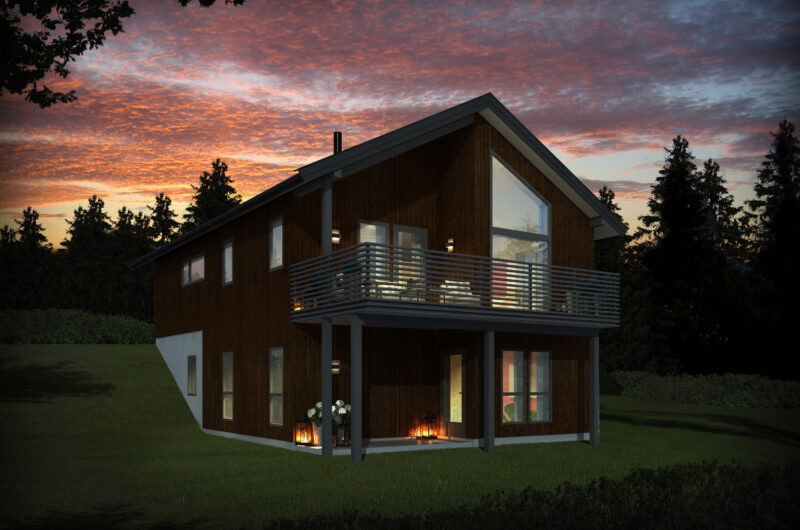 Trebo hus01 ute kveld r2