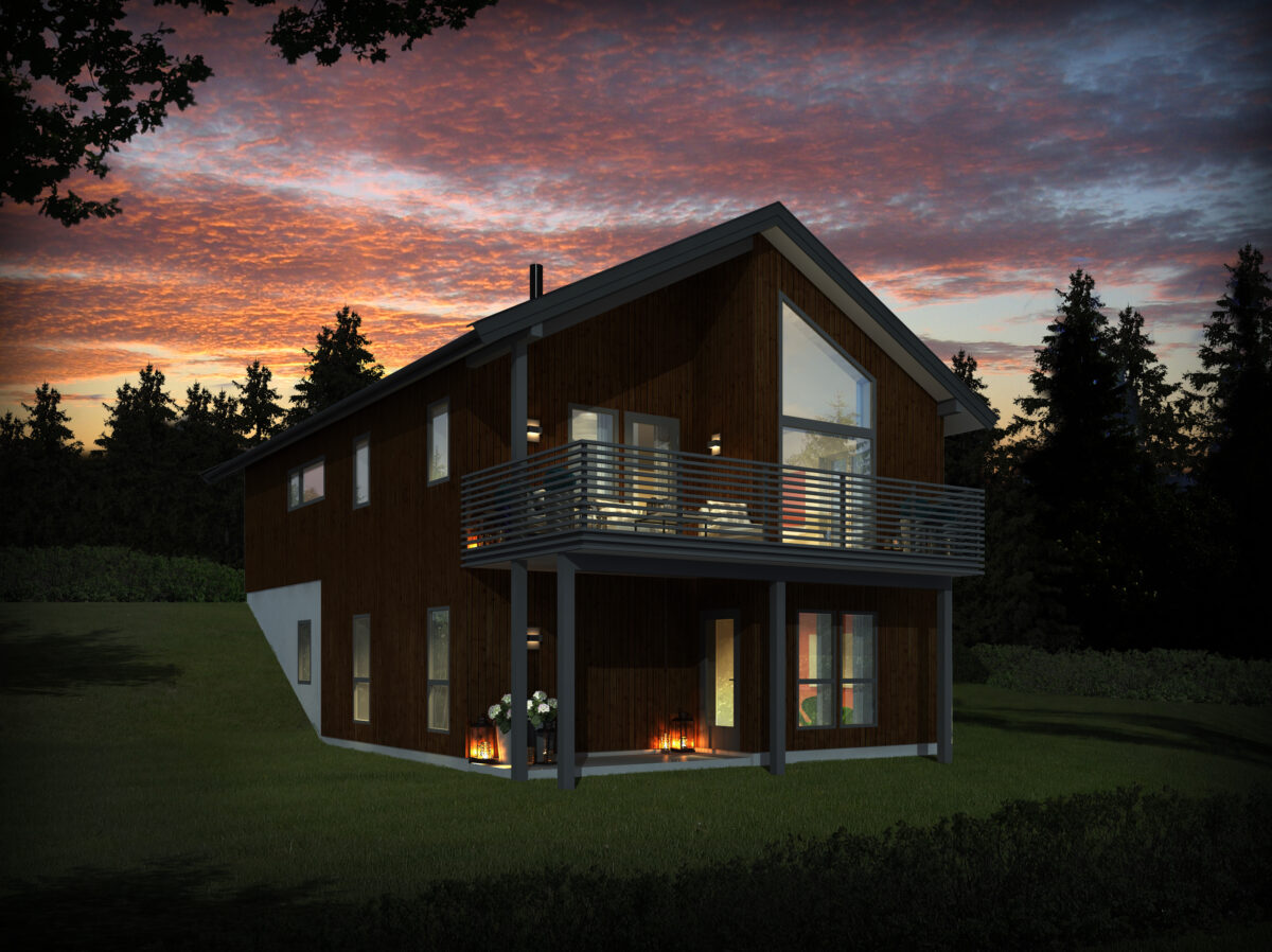 Trebo hus01 ute kveld r2